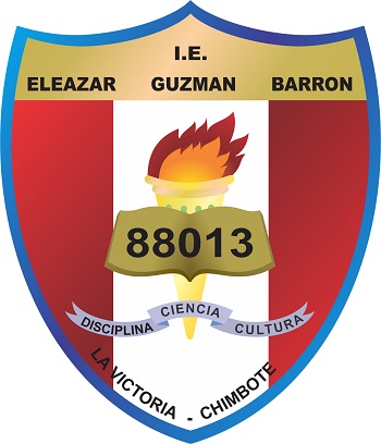 Insignia de la I.E. Eleazar Guzmán Barrón 88013 de La Victoria, Chimbote.