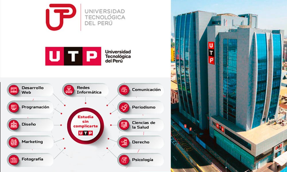 Torre de la UTP con fachada de vidrio