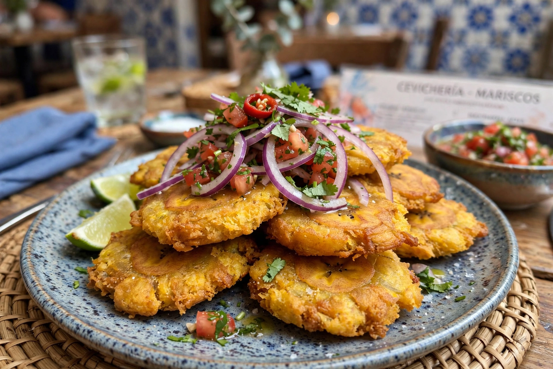 Patacones bravos