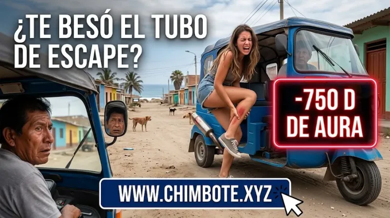 ¿Te besó el tubo de escape?