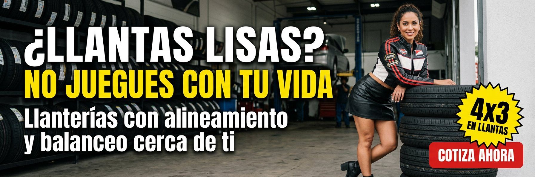 ¿LLANTAS LISAS? NO JUEGUES CON TU VIDA