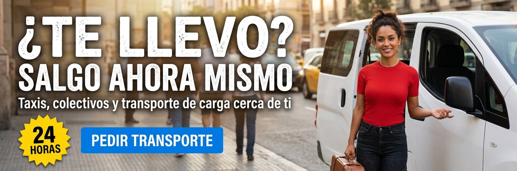 ¿TE LLEVO? SALGO AHORA MISMO
