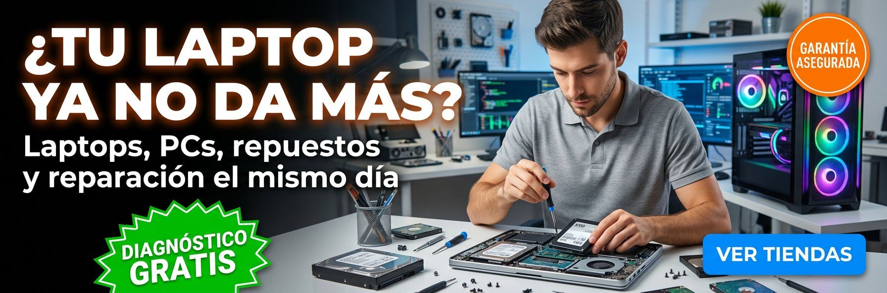 ¿TU LAPTOP YA NO DA MÁS?
