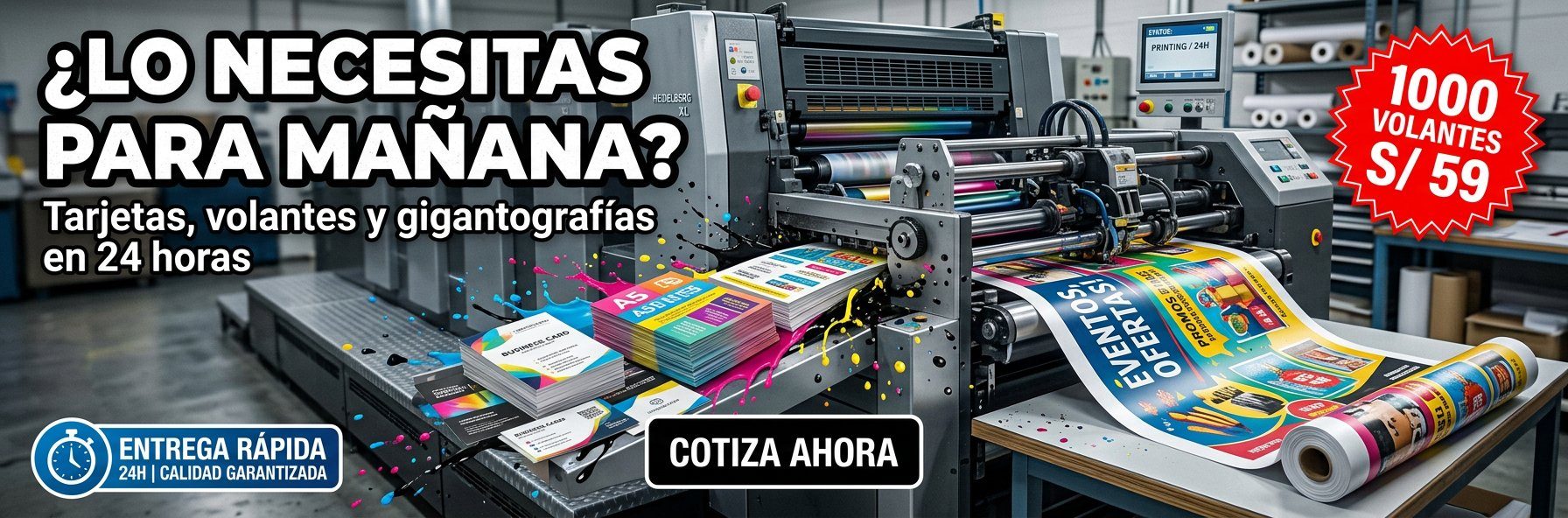 ¿LO NECESITAS PARA MAÑANA?