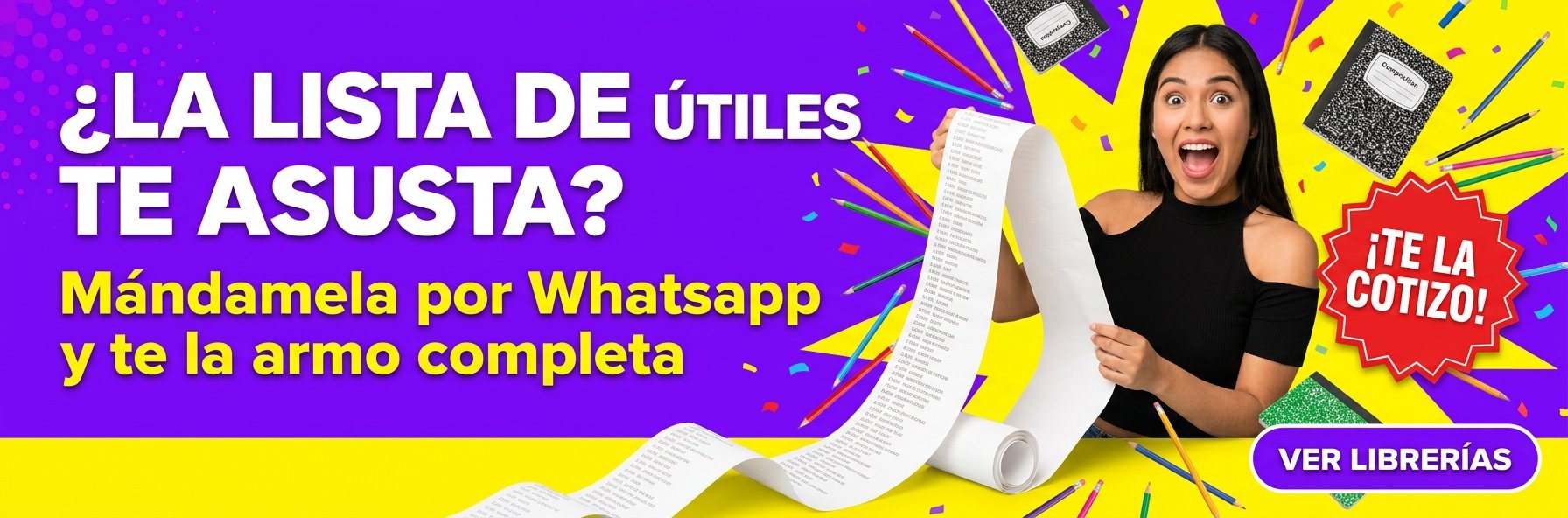 ¿LA LISTA DE ÚTILES TE ASUSTA?