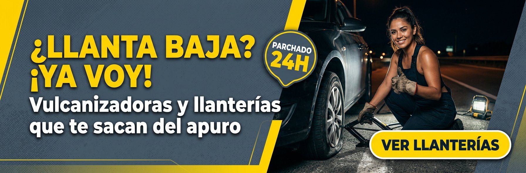 ¿LLANTA BAJA? ¡YA VOY!