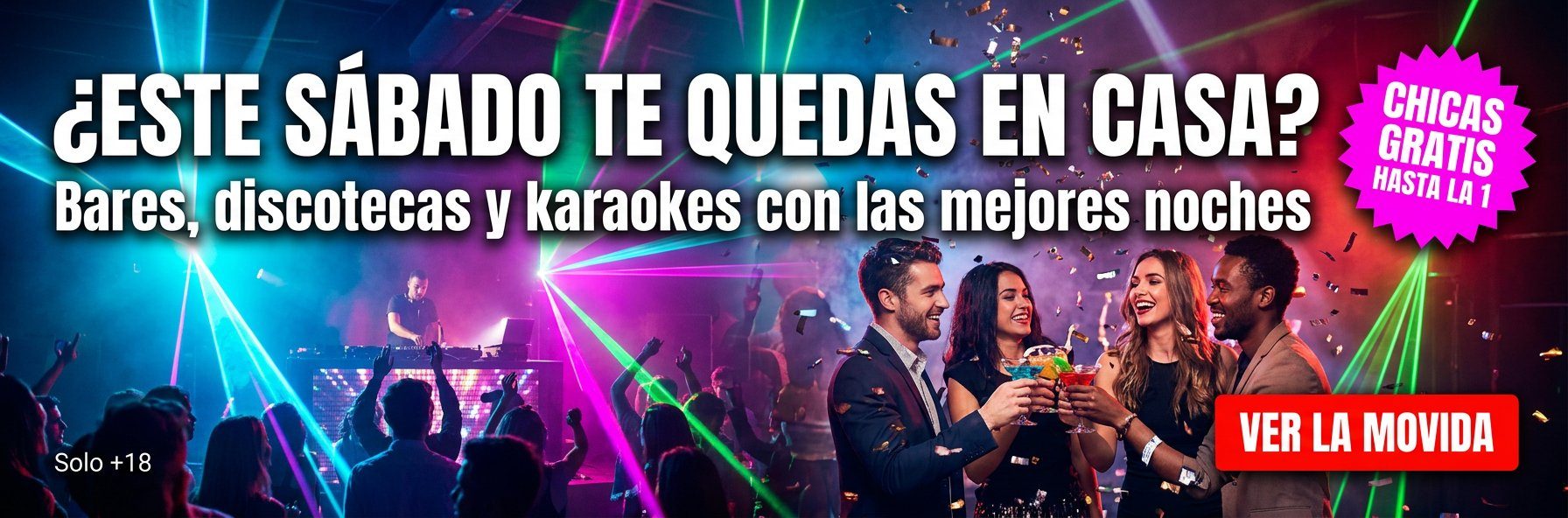 ¿ESTE SÁBADO TE QUEDAS EN CASA?