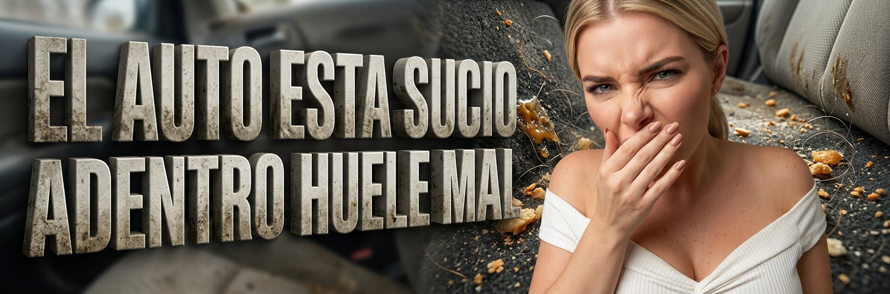 El auto esta sucio