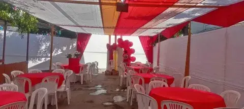 Alquiler de toldo de gala con montaje