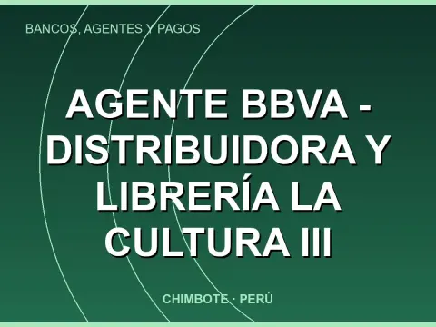Agente BBVA - Distribuidora Y Librería La Cultura III