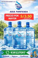 Precio por mayor: S/ 3.50 desde 10 bidones