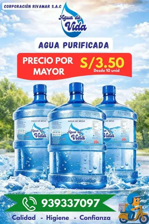 Bidón de agua purificada 20 L