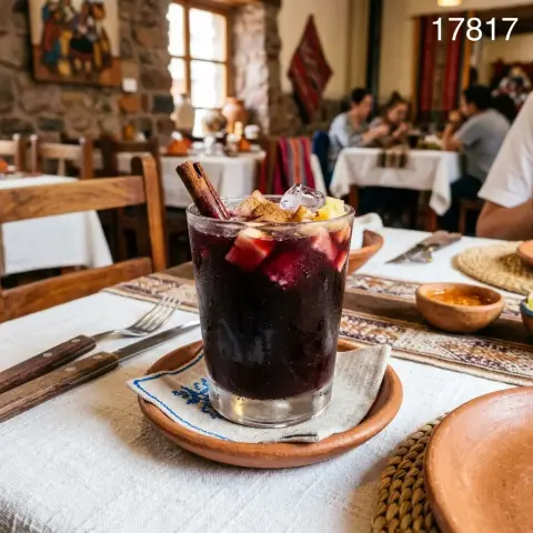 Vaso de chicha morada