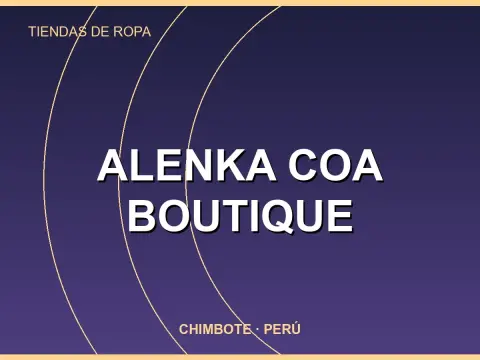 Alenka Coa boutique