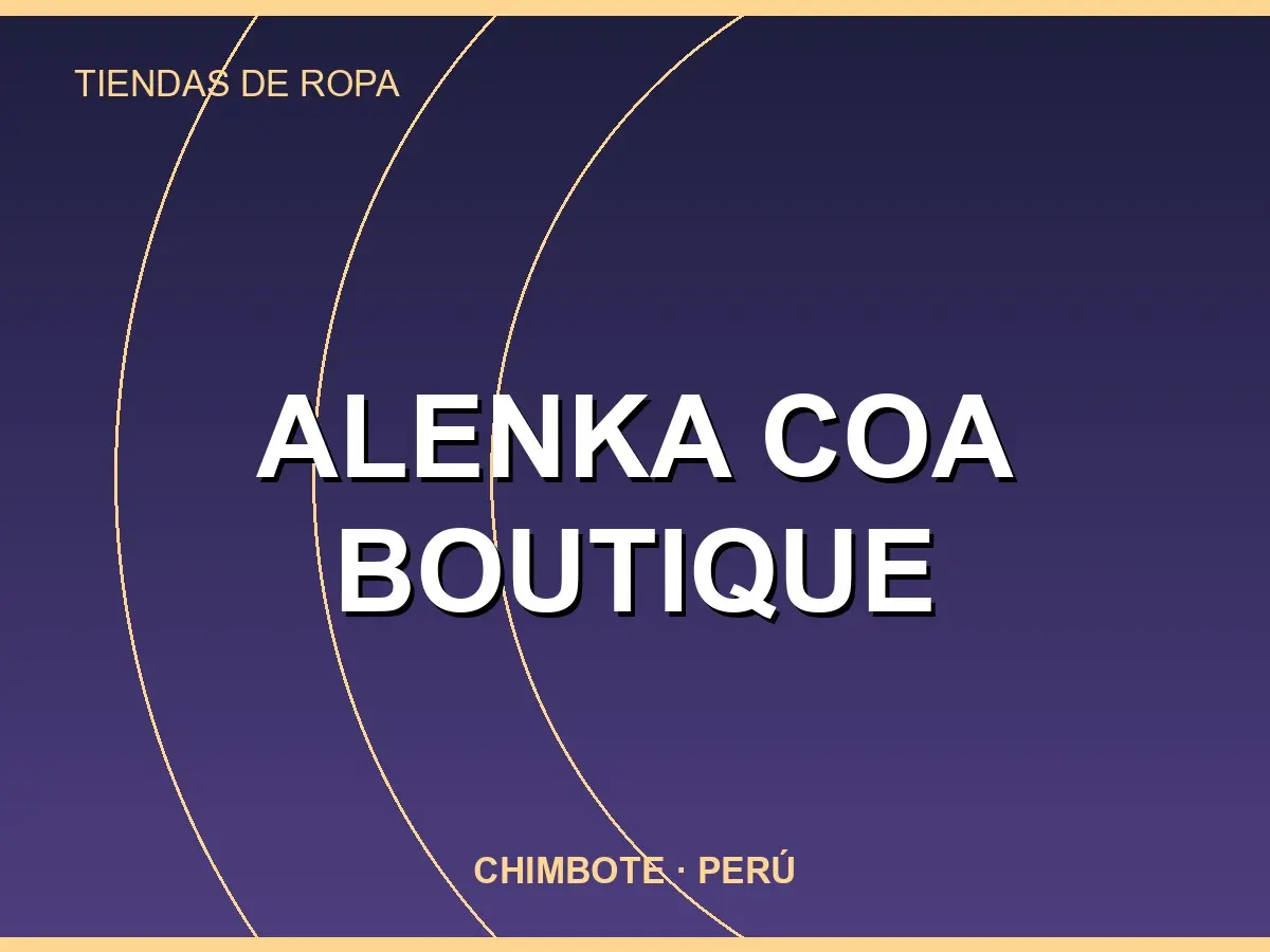 Abrir tarjeta de Alenka Coa boutique