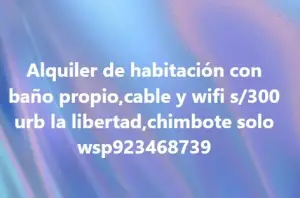 Alquiler de habitación en Urb. La Libertad