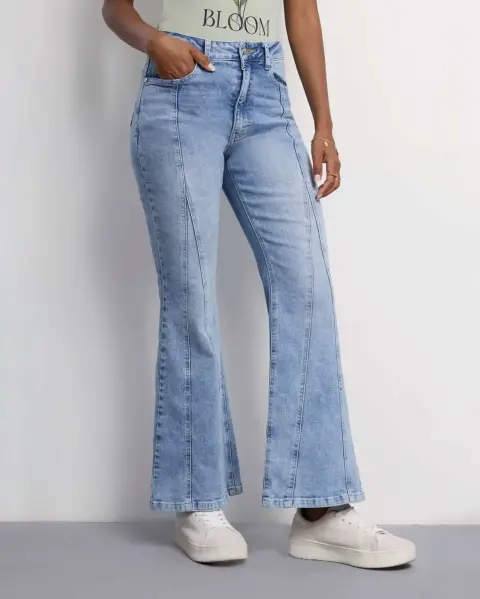Jean Wide Leg Light Wash