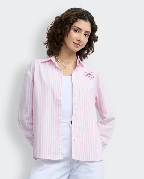 Blusa Estampada Rosa