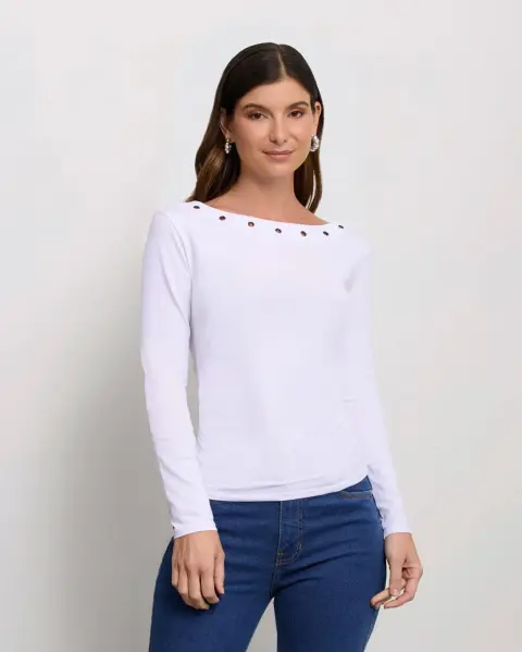 Polo Corina Blanco Optico