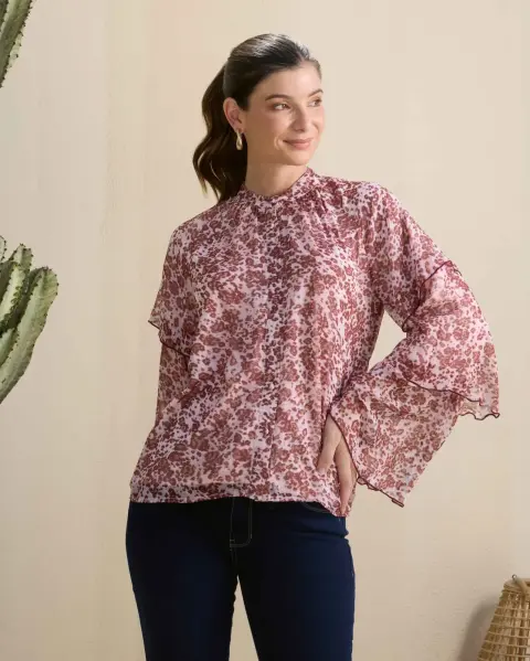 Blusa Aries Marron Chocolate