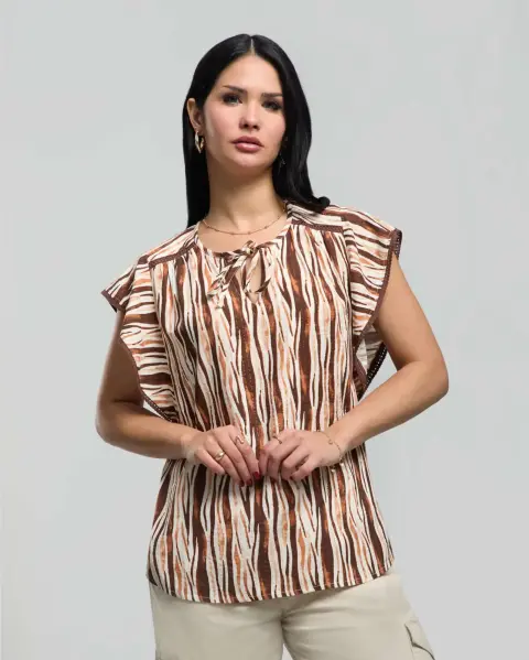 Blusa Vale Marrón