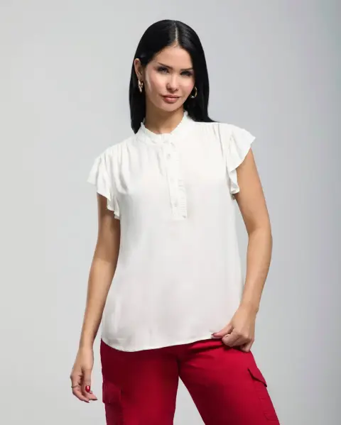 Blusa Ruth Blanco Optico