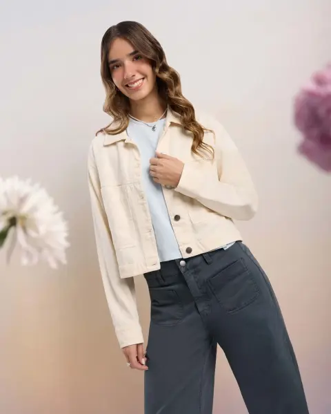 Casaca Caral Beige Crema
