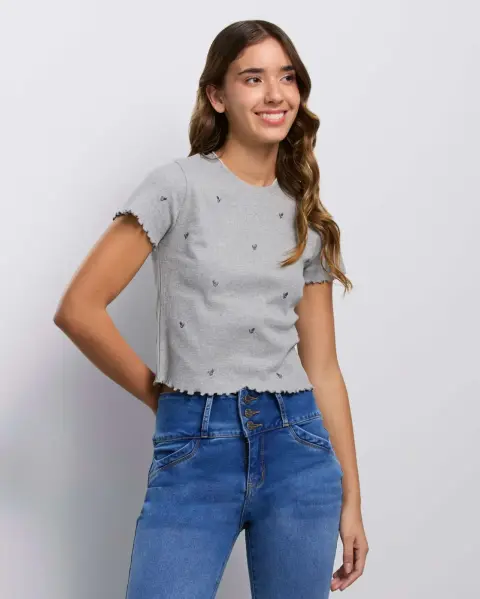 Polo Kate Plomo Melange