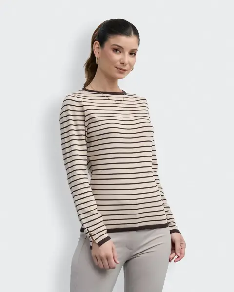 Polo Cami List Beige