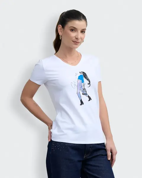 Polo Romelia Blanco Optico