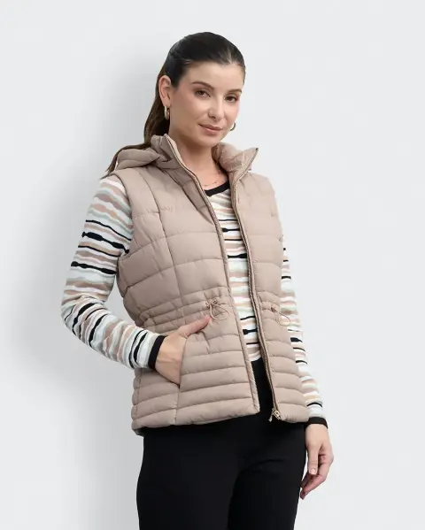 Chaleco Paola Beige Oscuro