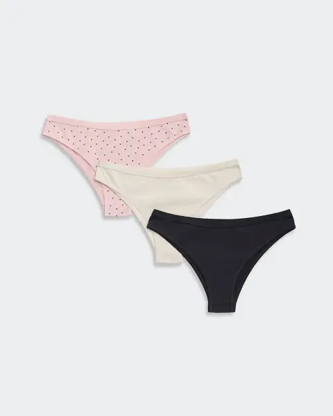 Trusa Pack x 3 Xenia Beige/Rosa Pastel/Negro