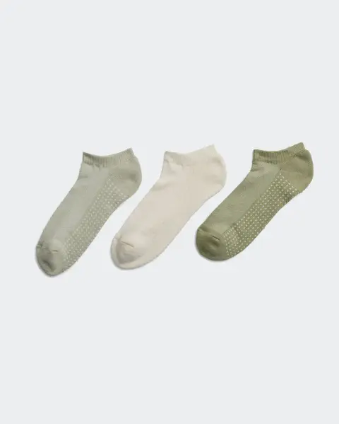 Calcetines Mitzy Verde Solido/Coco/Verde Pastel