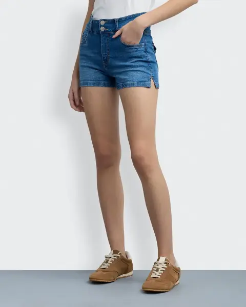 Short Denim Shirley Medium Wash