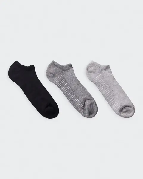 Calcetines Pack x 3 Mitzy Melange Oscuro/Negro/Melange