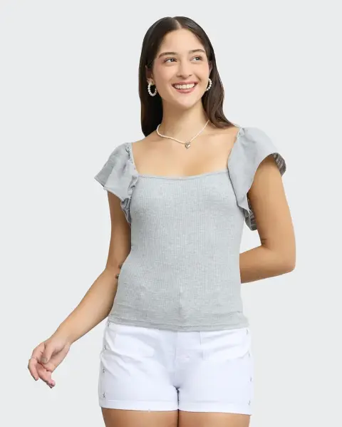 Polo Jas Gris Melange