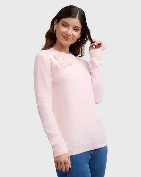 Chompa Barbara Rosado Agua
