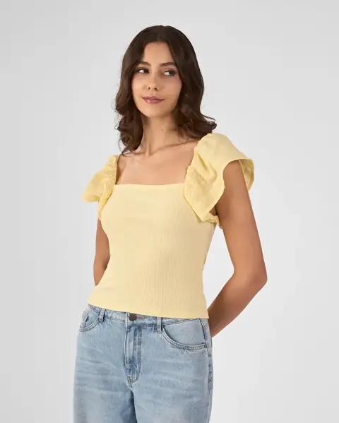 Polo Jas Amarillo Pastel