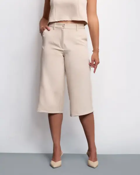 Bermuda Lohan Beige Crema