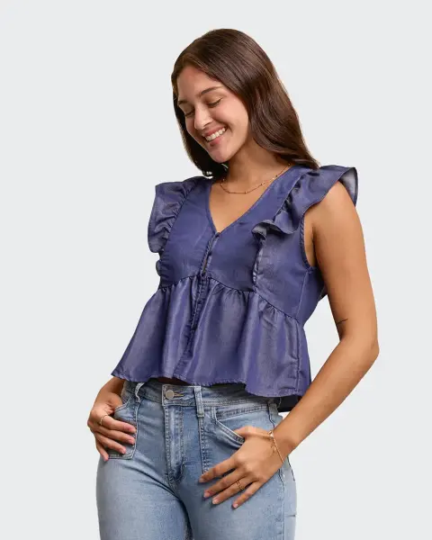 Blusa Yule Dark Wash