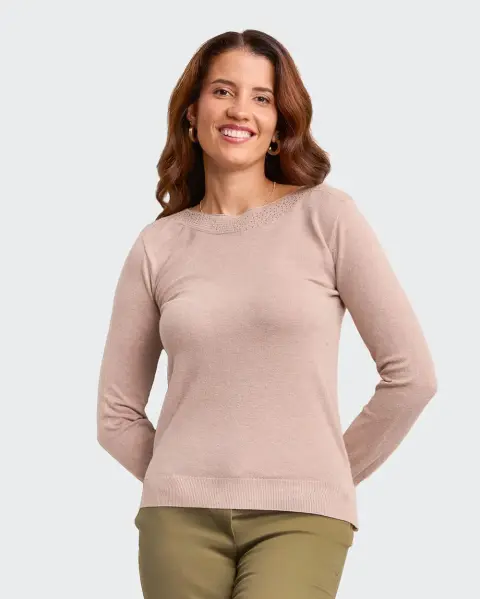 Chompa Namora Beige Melange