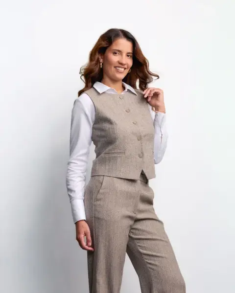 Chaleco Maria Grey Mouline