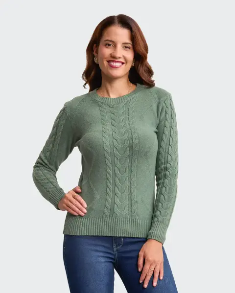 Chompa Mora 4a Verde Vintage