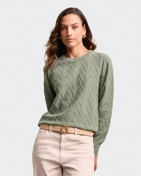Chompa Mora 3a Verde Vintage