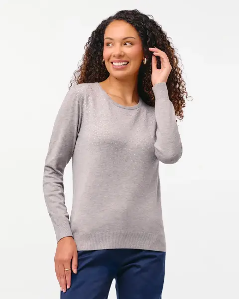 Chompa Namora 3 Gris Melange