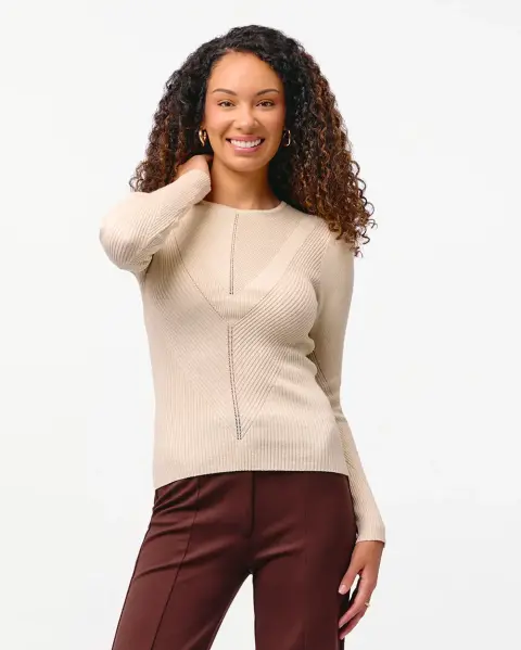 Chompa Jimena 3 Beige Crema