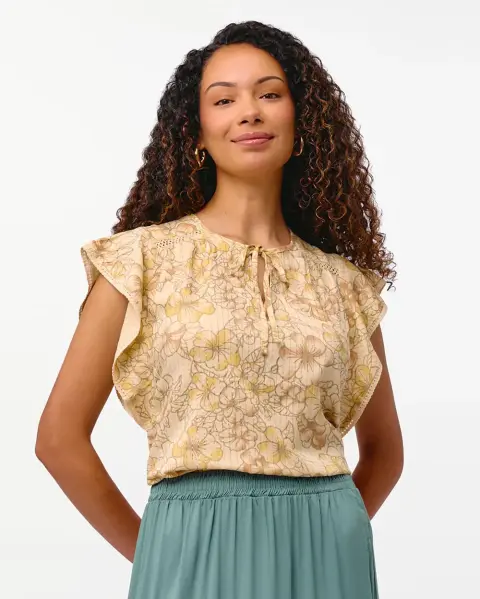 Blusa Vale Beige Crema
