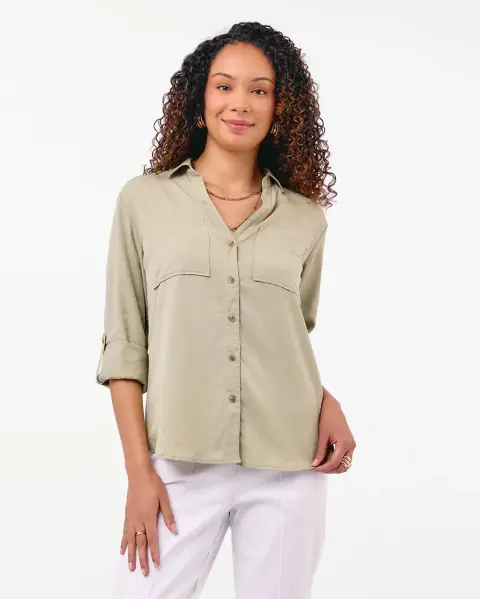 Blusa Miluska Verde Salvia