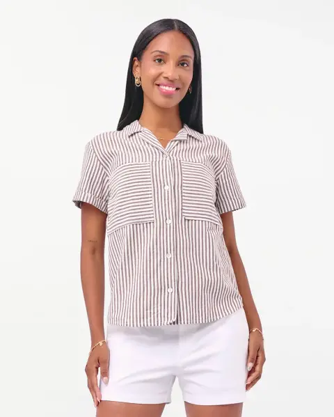 Blusa Camila Print Marron Coffee