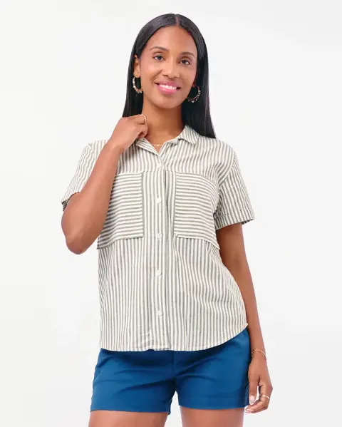 Blusa Camila Print Verde Olivo